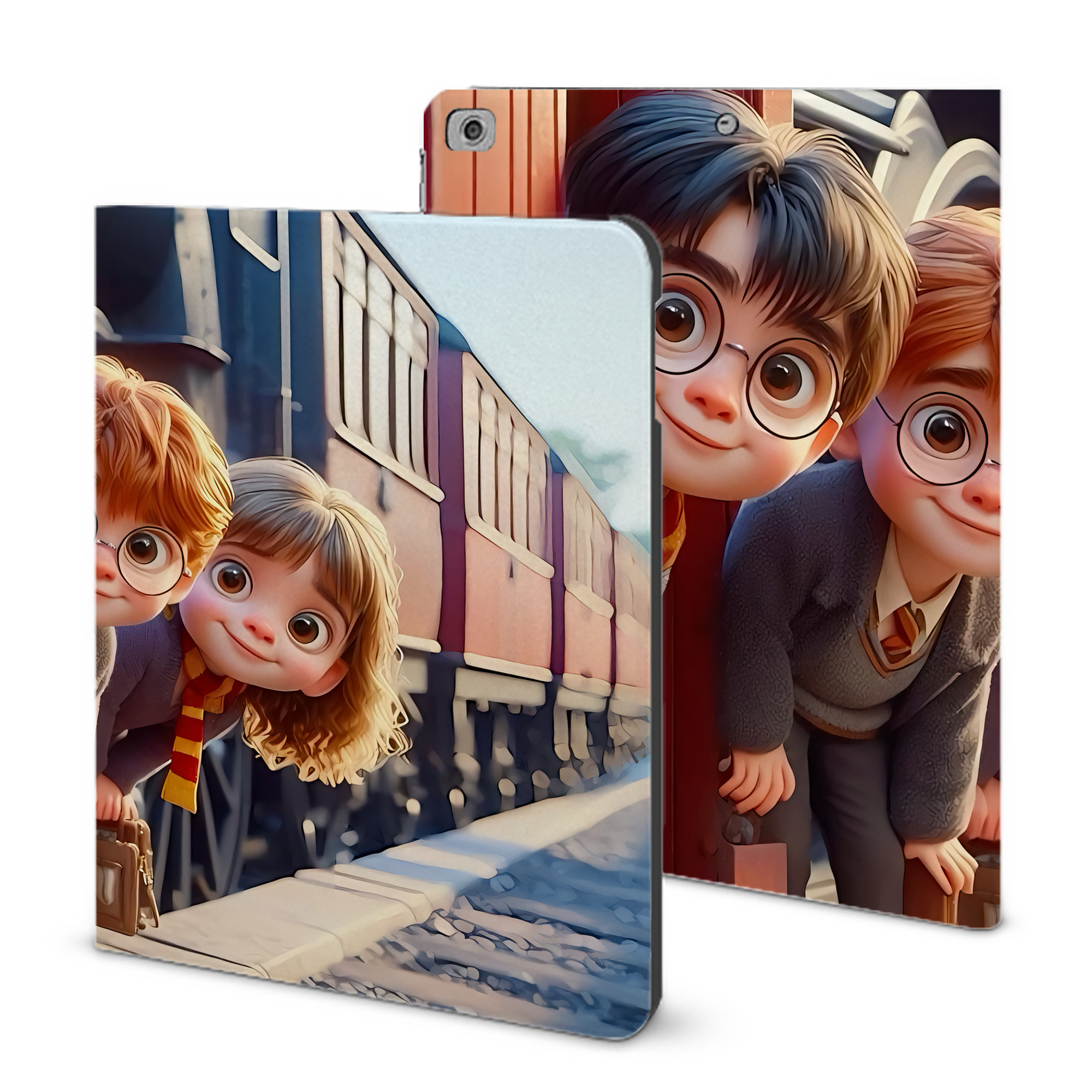 （画像用） Harry Potter ハリー・ポッターシリーズ IPad ケース ブック型 PUレザー TPU 耐衝撃 軽量 薄型 ペン収納なし 全面保護 IPad 各モデル対応